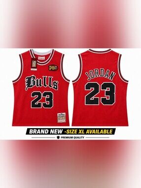 Mitchell & Ness Chicago Bulls Red #23 Jordan Jersey